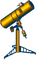 Newtonian reflector on equatorial mounting
